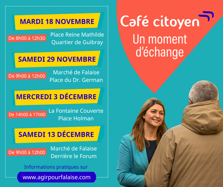 Agir pour Falaise avec Clara Dewaële 4 rencontres café citoyen