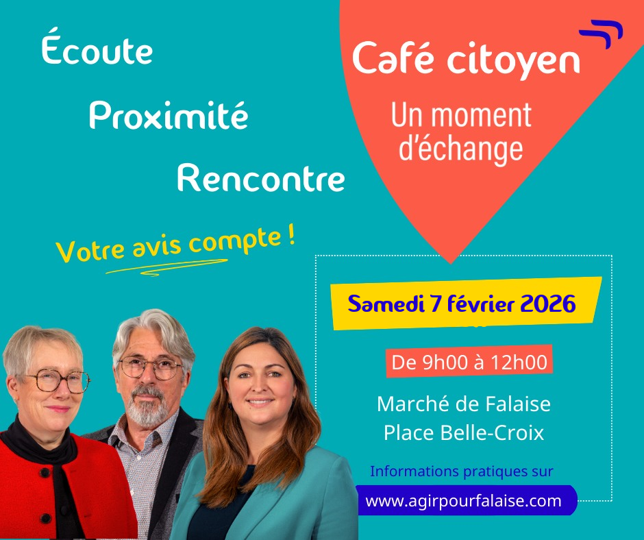 Agir pour Falaise avec Clara Dewaële à votre rencontre 10ème café citoyen