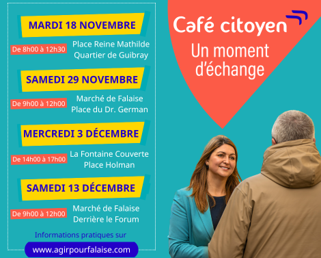 Agir pour Falaise avec Clara Dewaële 4 rencontres café citoyen